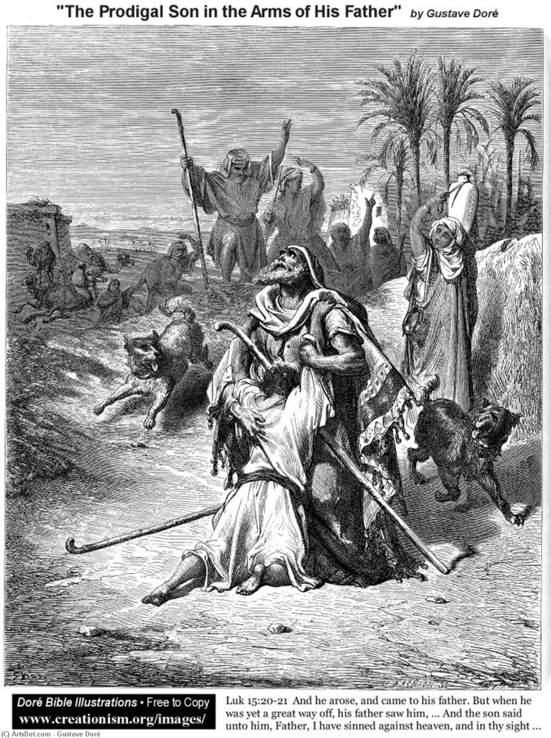 The Prodigal Son In The Arms Of His Father — Paul Gustave Doré