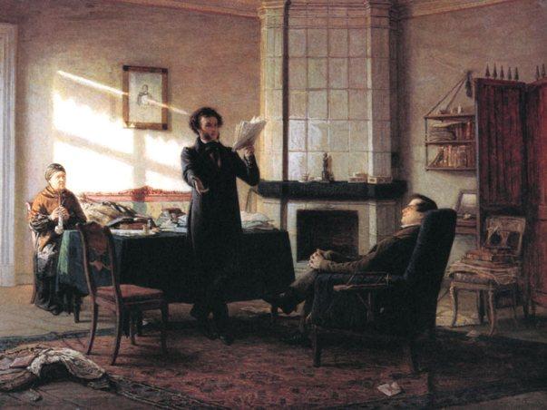 Pushkin In The Village Mihaylovskoye — Nikolai Ge