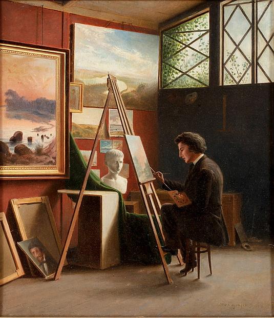 In The Studio — Wilhelm Von Gegerfelt