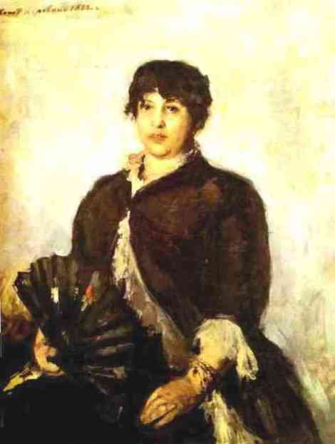 Portrait Of Olga Alyabyeva — Konstantin Alexeievitch Korovin