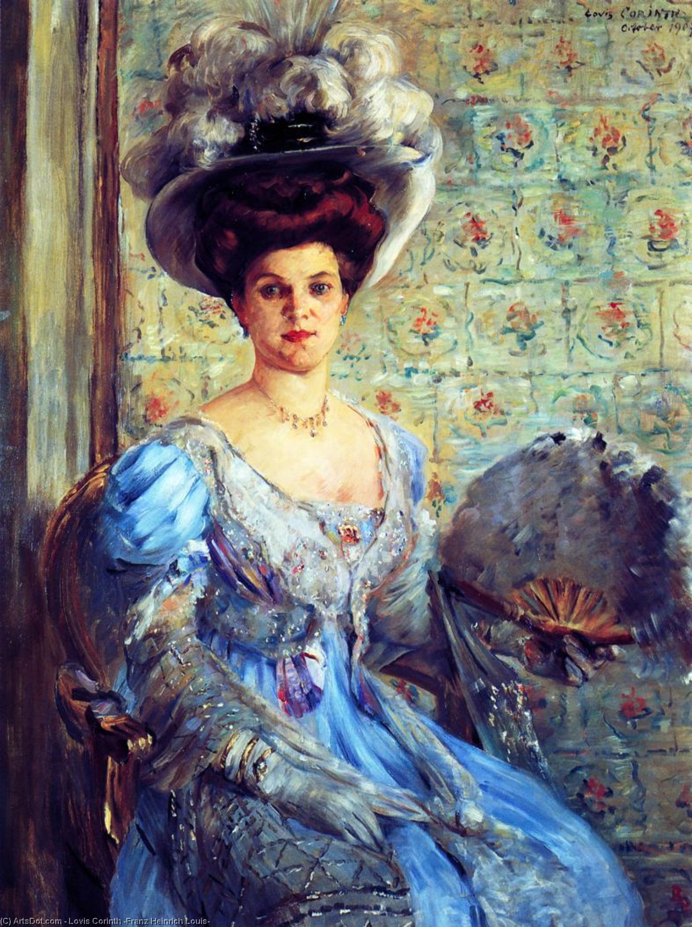 Portrait Of Eleonore Von Wilke, Countess Finkh — Lovis Corinth