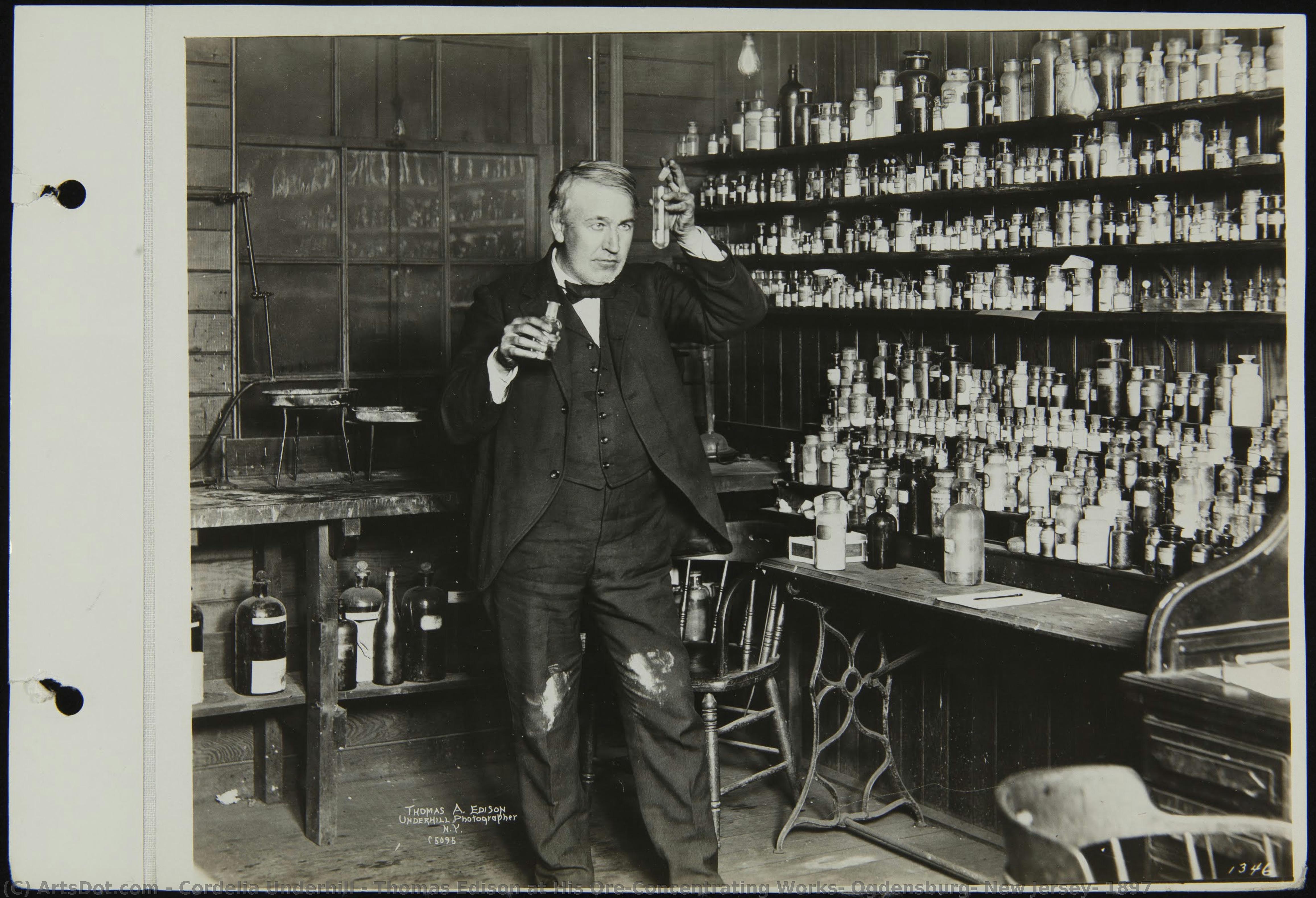 Thomas Edison At His Ore-concentrating Works, Ogdensburg, New Jersey, 1897 — Cordelia Underhill