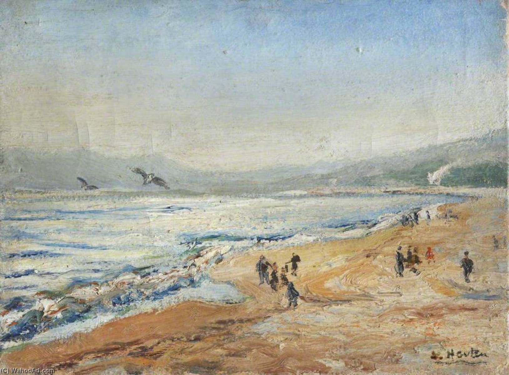 Figures On A Beach — Georges Van Houten