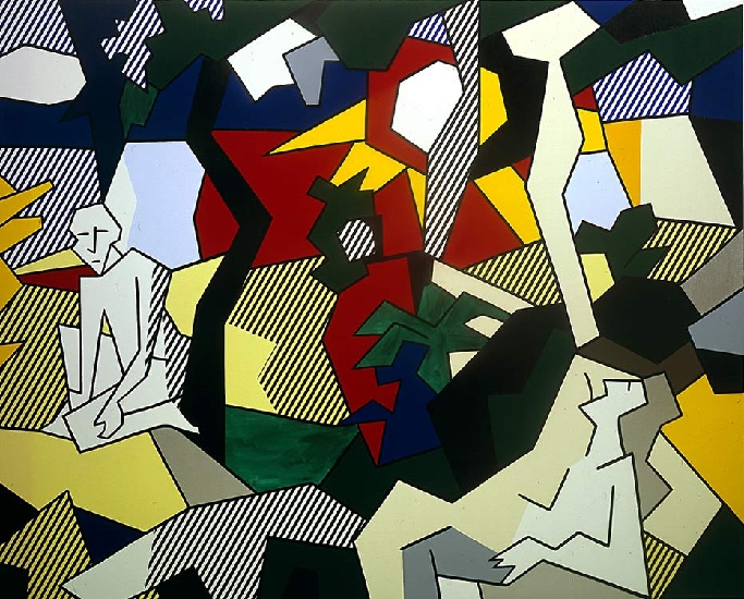 Landscape With Figures And Sun — Рой Лихтенштейн