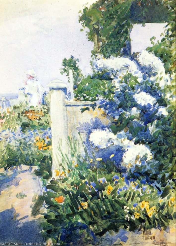 Garden By The Sea, Isles Of Shoals — Frederick Childe Hassam