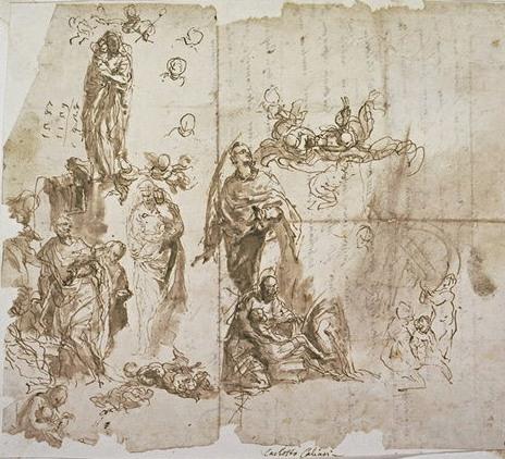 Sheet Of Studies For 'a Miracle Of Saint Pantaleon' — Paolo Veronese