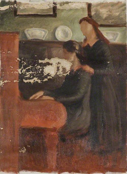 Two Girls Playing The Piano — Brian Hatton