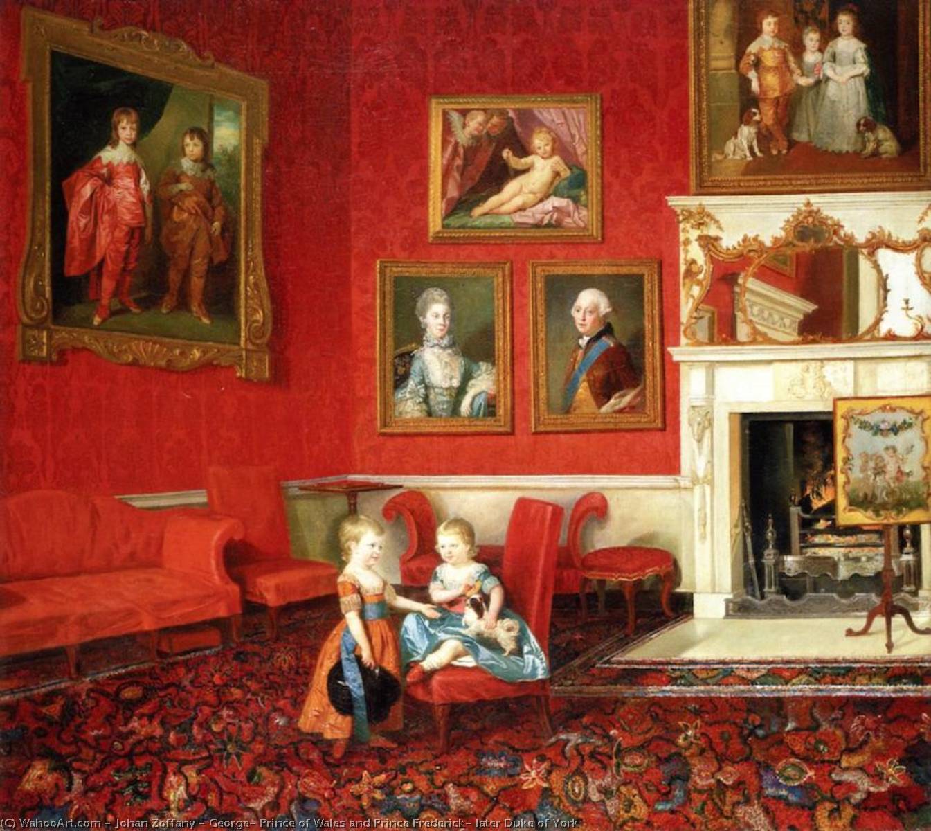 George, Prince Of Wales And Prince Frederick, Later Duke Of York — Johann Zoffany