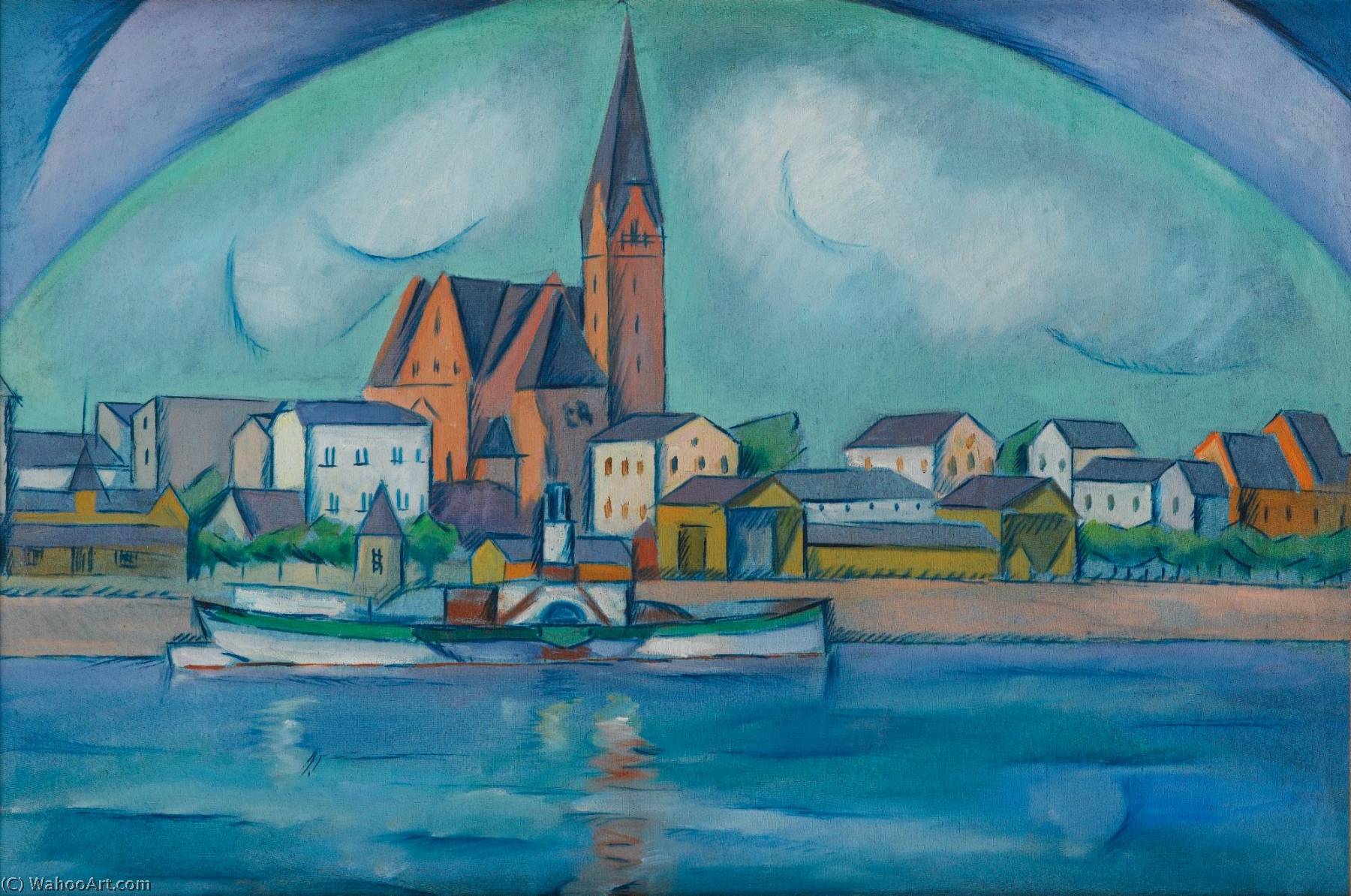 View Of Stockholm — Vladimir Davidovich Baranov Rossine