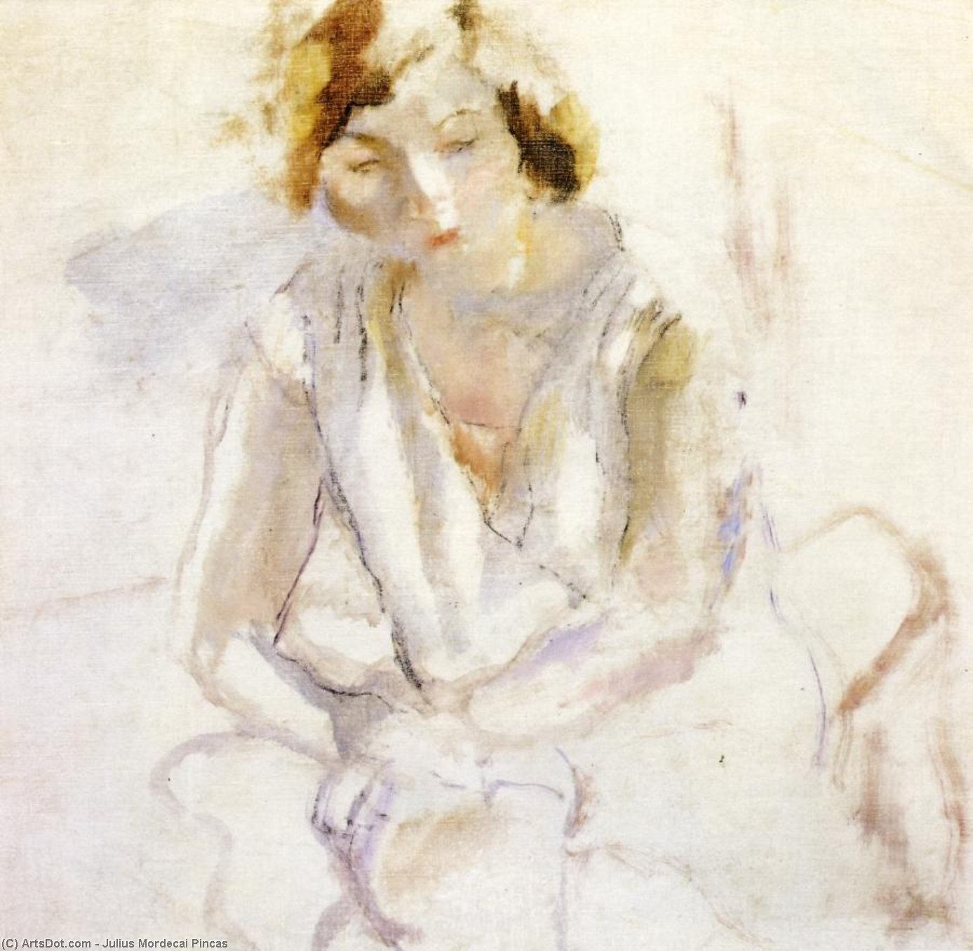 Seated Young Woman — Julius Mordecai Pincas