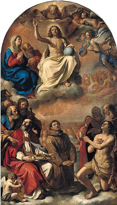 The Glory Of All Saints — Guercino