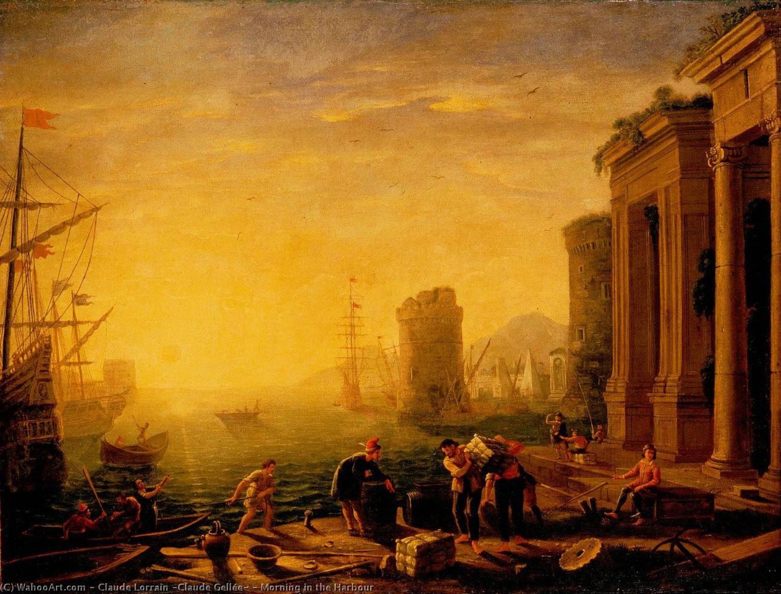 Morning In The Harbour — Claude Lorrain (claude Gellée)