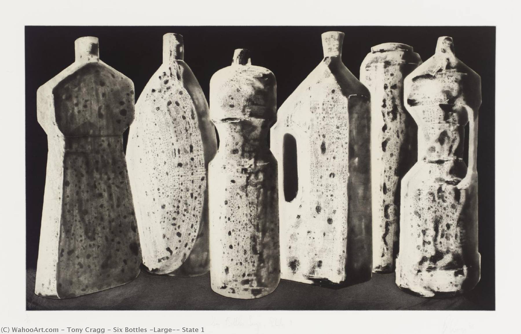 Six Bottles (large), State 1 — Tony Cragg
