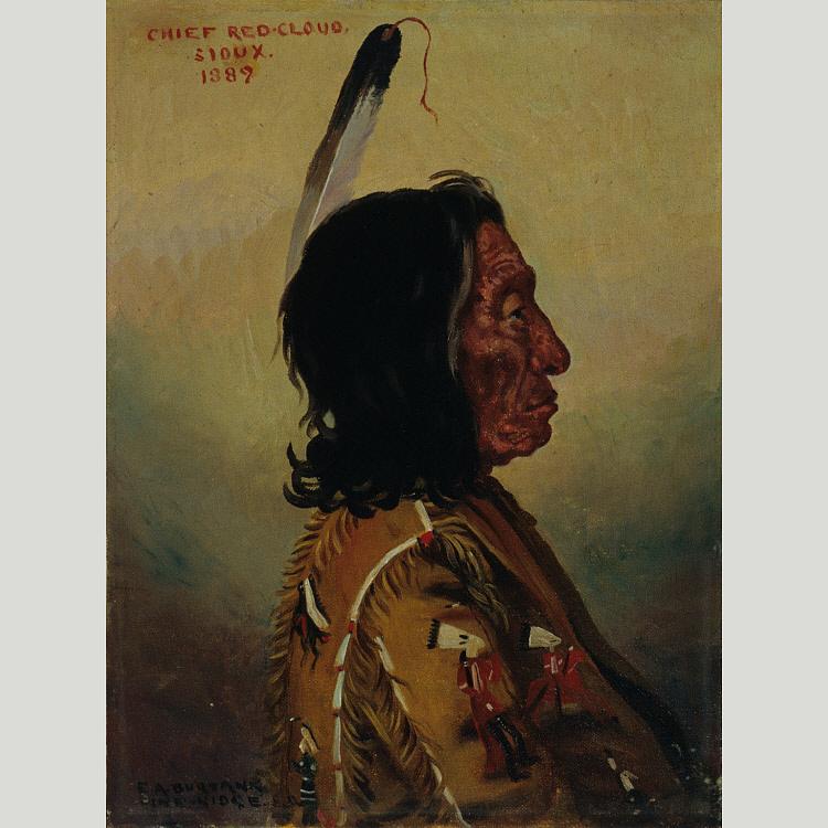 Red Cloud (makhpiya Luta) — Elbridge Ayer Burbank