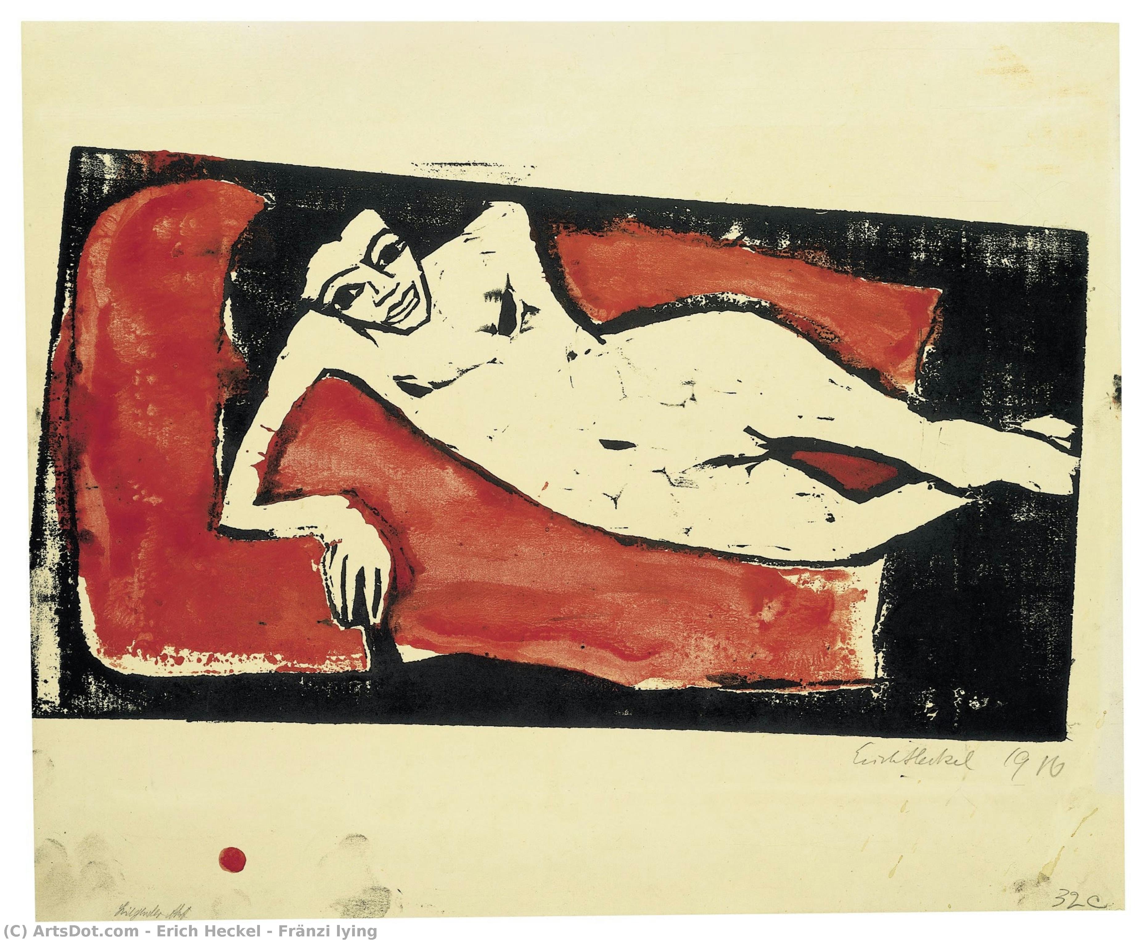 Fränzi Lying — Erich Heckel