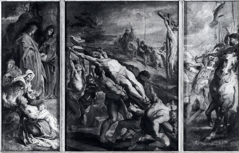 The Elevation Of The Cross Oil Sketch — Peter Paul Rubens