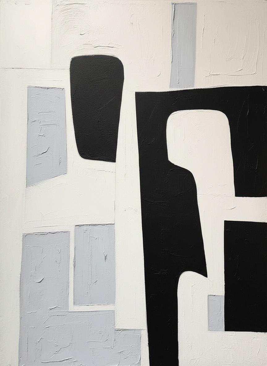 Monolithic Echoes In Achromatic Relief: A Singular Study Of Weight And Silence — Laurent Fabre