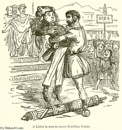 A Lictor Is Sent To Arrest Publilius Volero — John Leech