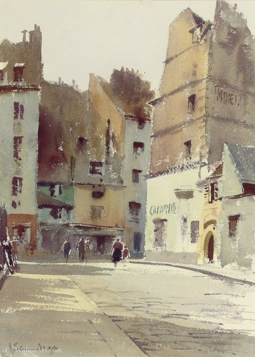 Rue St. Julien La Pauvre, Paris — Edward Seago