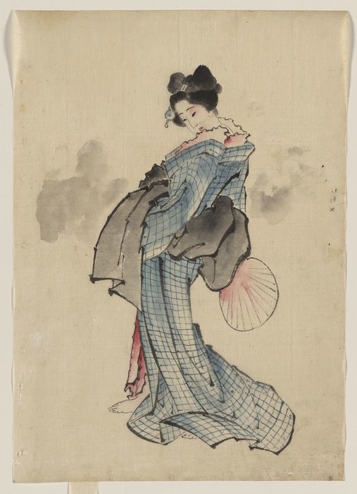 Woman, Full-length Portrait — Katsushika Hokusai