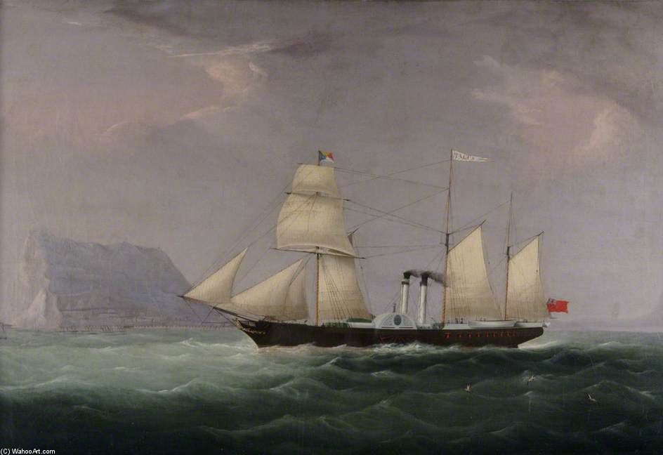 'tagus' Entering The Bay Of Gibraltar — Samuel Owen