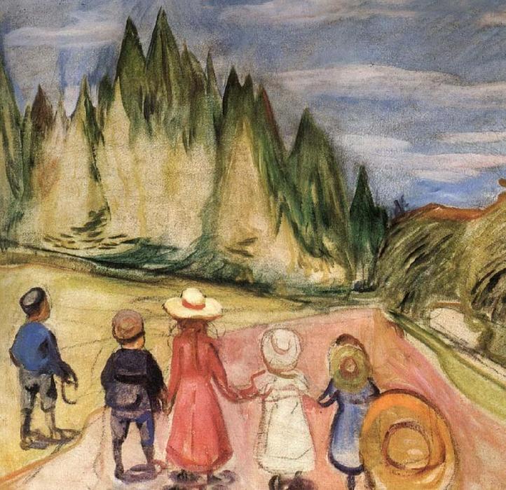 Eventyrskogen, Omkring — Edvard Munch