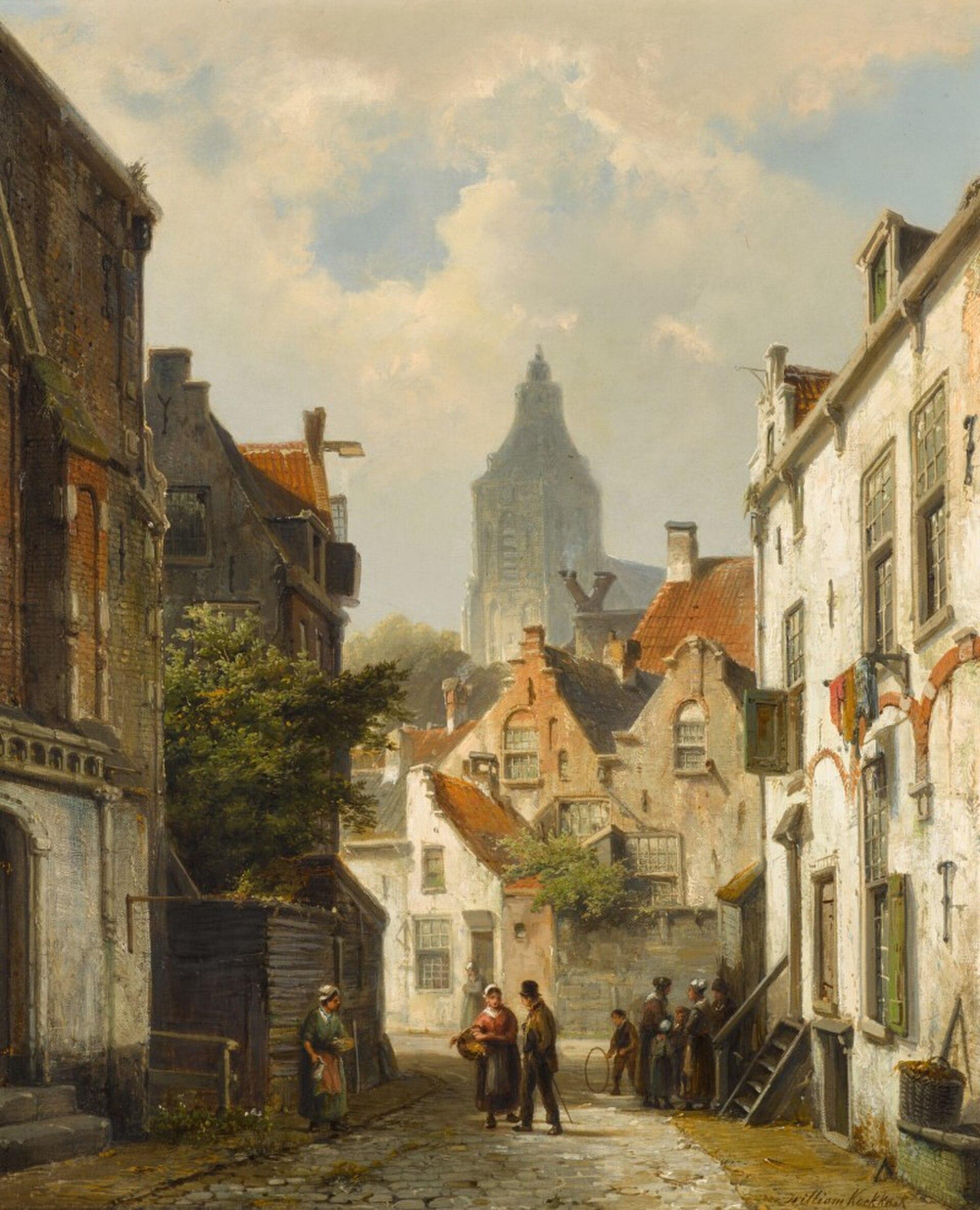 Dutch Street Scene — Виллем Коеккук