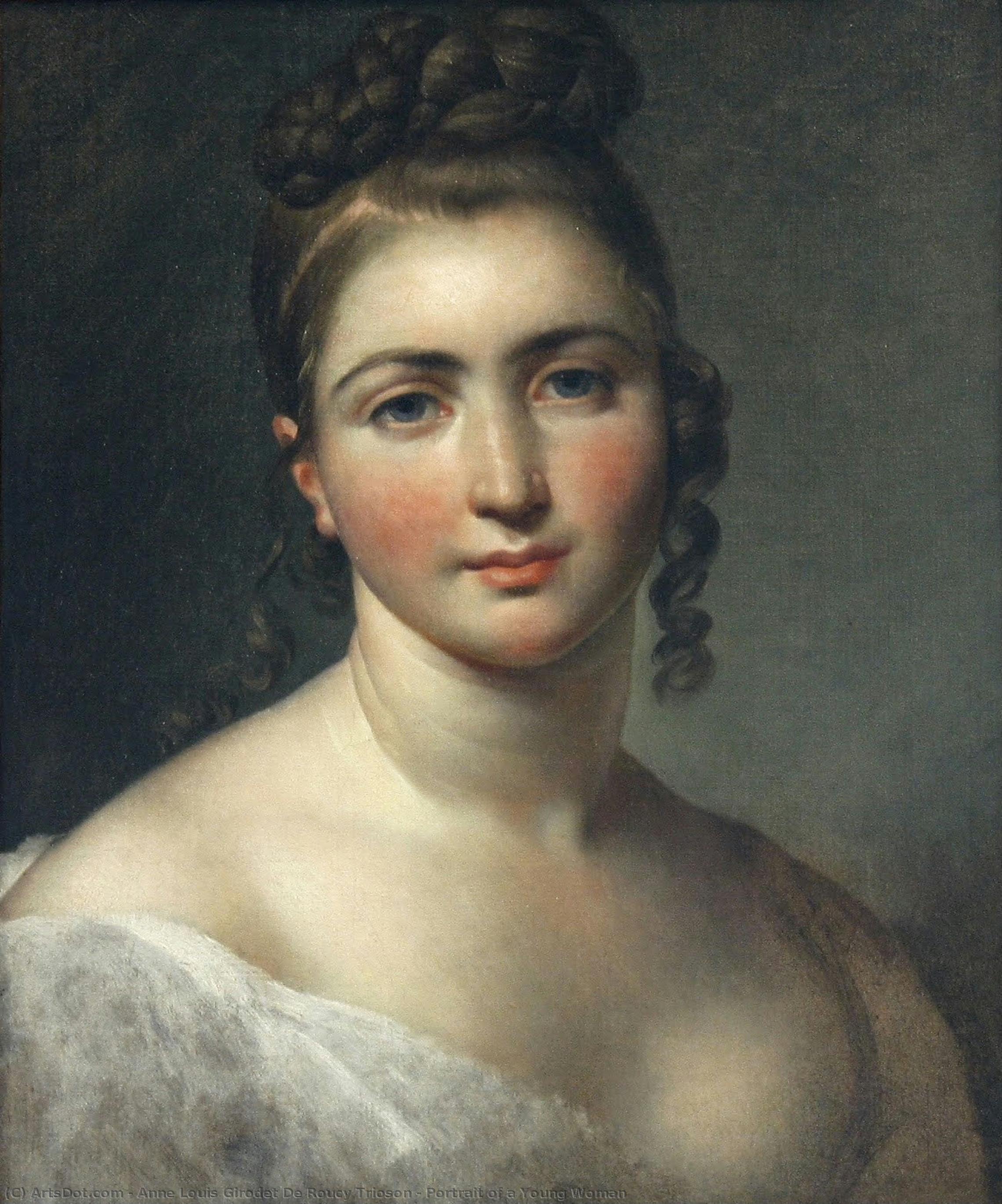 Portrait Of A Young Woman — Anne-louis Girodet