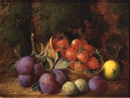 Plums And Stawberries — George Clare