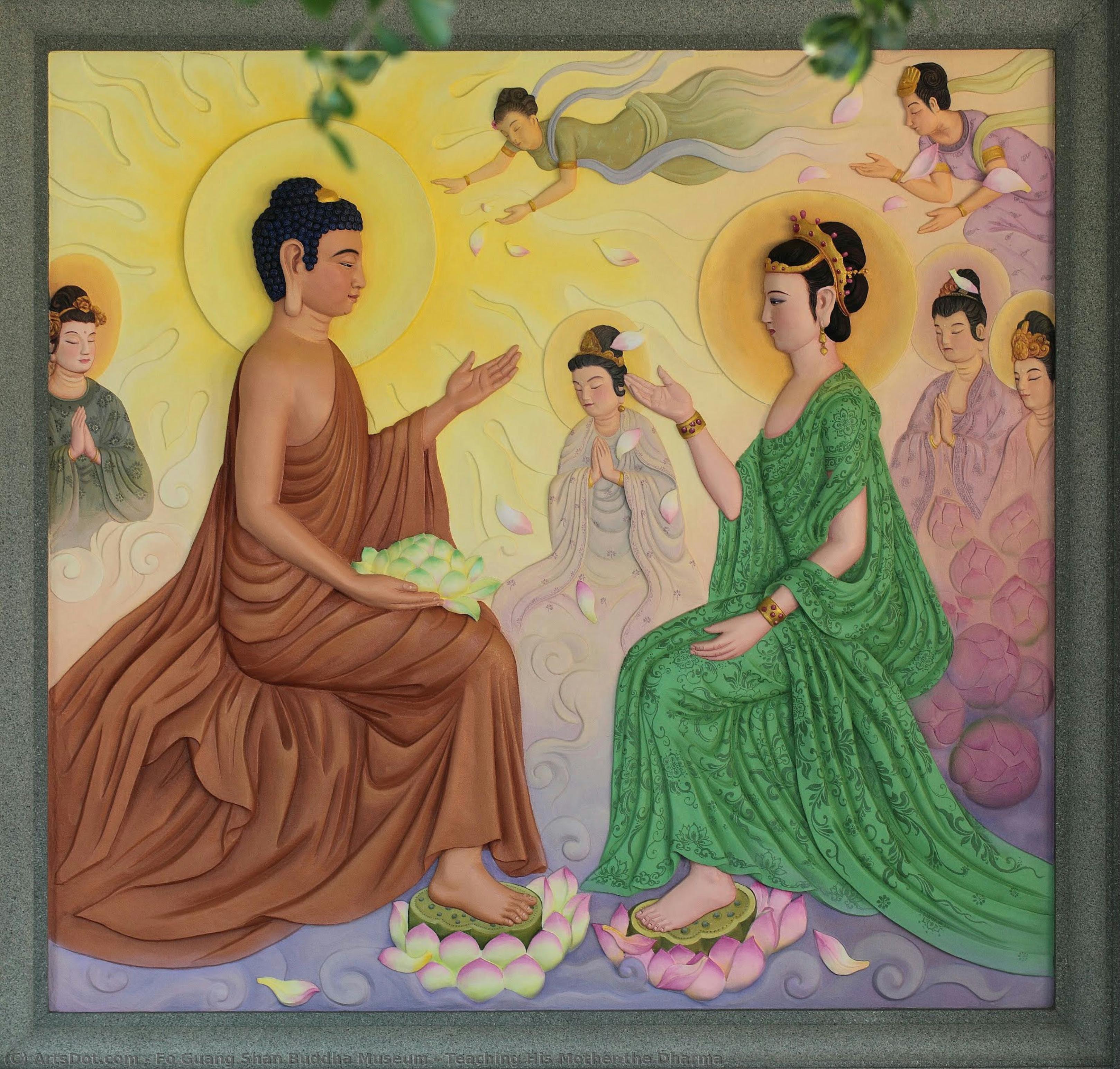 Enseñando El Dharma A Su Madre — Museo Del Buda De Fo Guang Shan