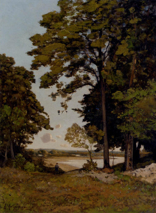 A Summer's Day On The Banks Of The Allier — Henri-joseph Harpignies