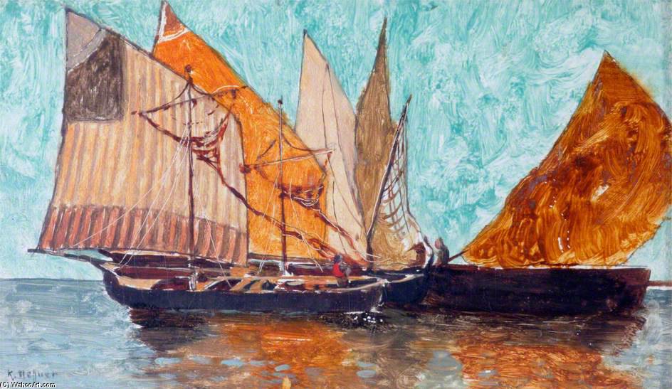Sailing Boats At Chioggia, Near Venice — Karl Heffner