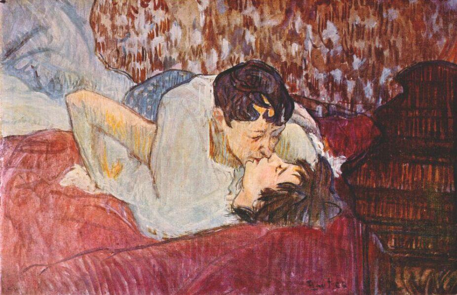 The Kiss — Henri De Toulouse-lautrec