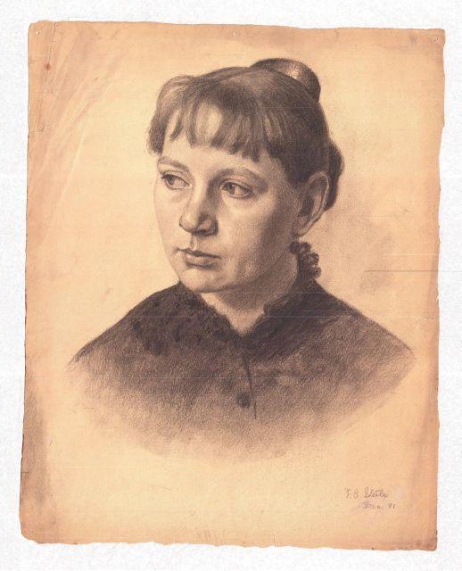 Portrait Of A Young Woman — Theodore Clement Steele