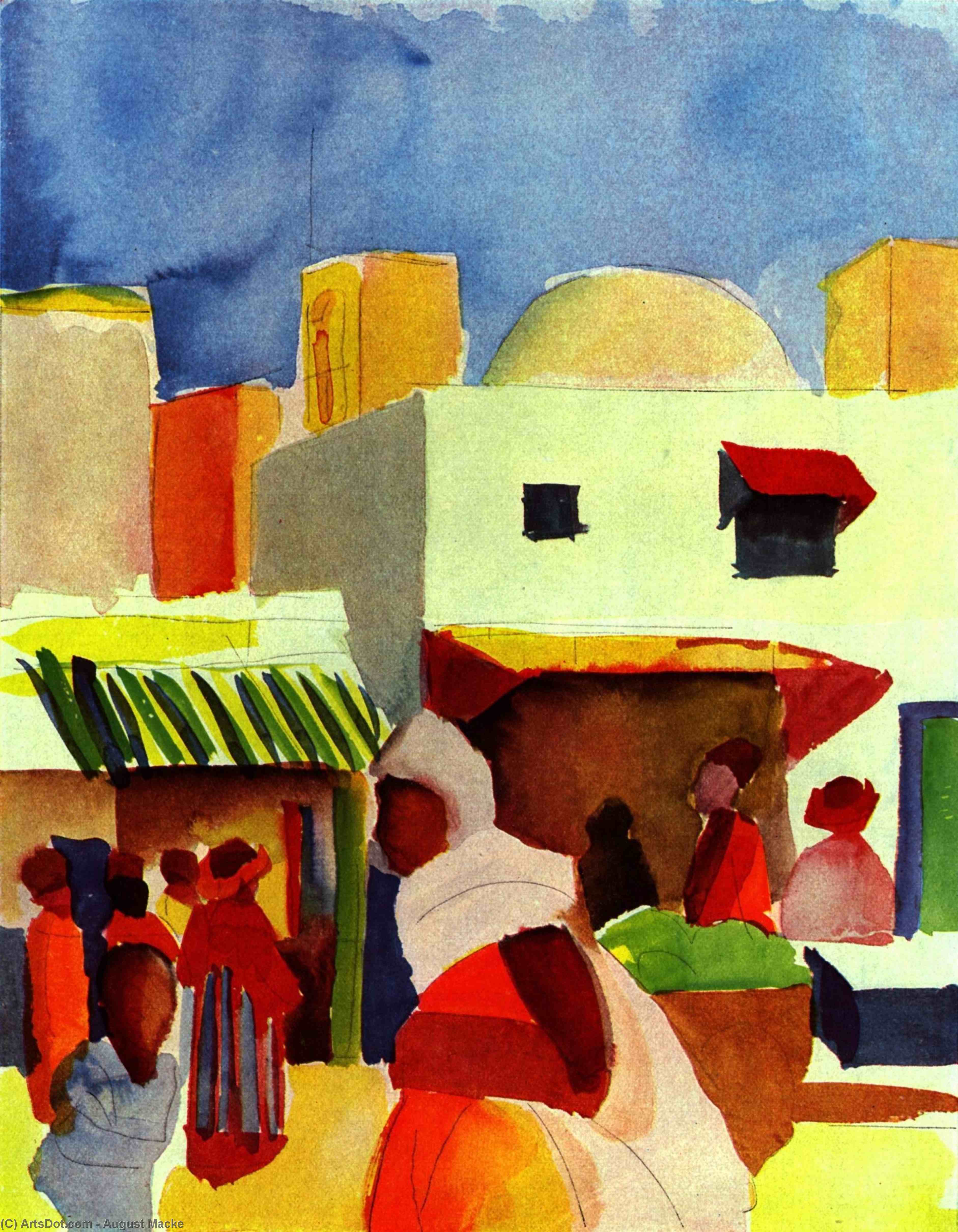 Market In Algiers — Август Макке