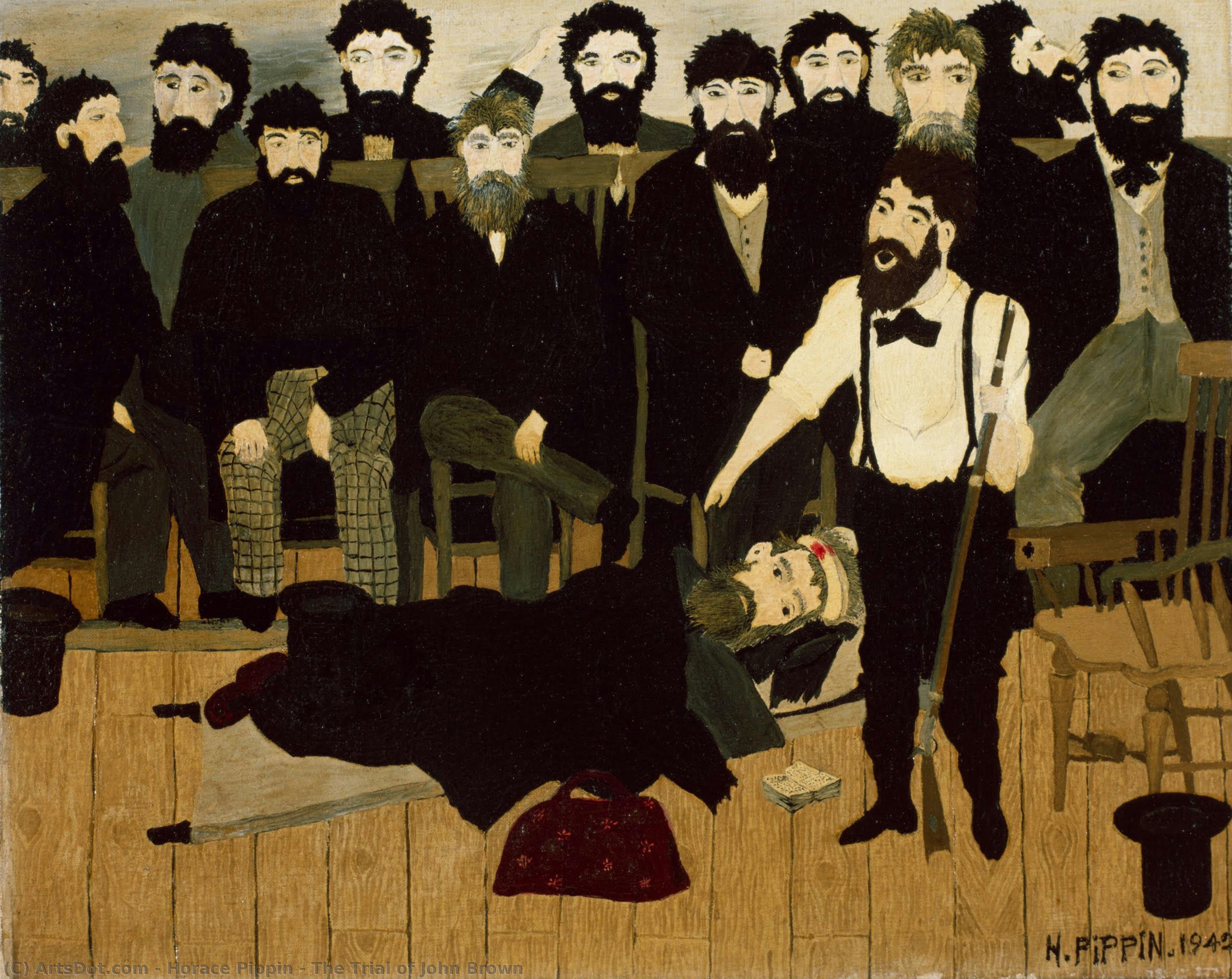The Trial Of John Brown — Horace Pippin