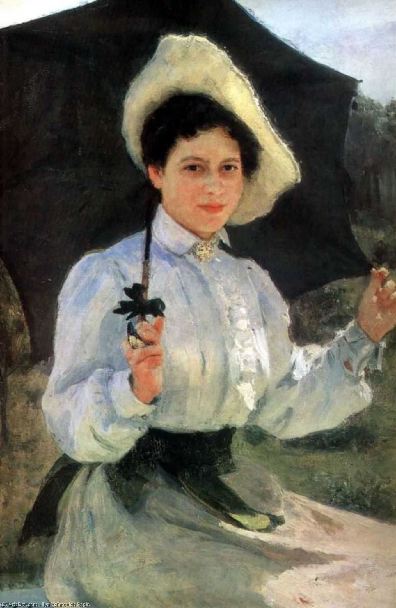 Retrato De Nadezhda Repina, La Hija Del Artista. — Ilya Yefímovich Repin