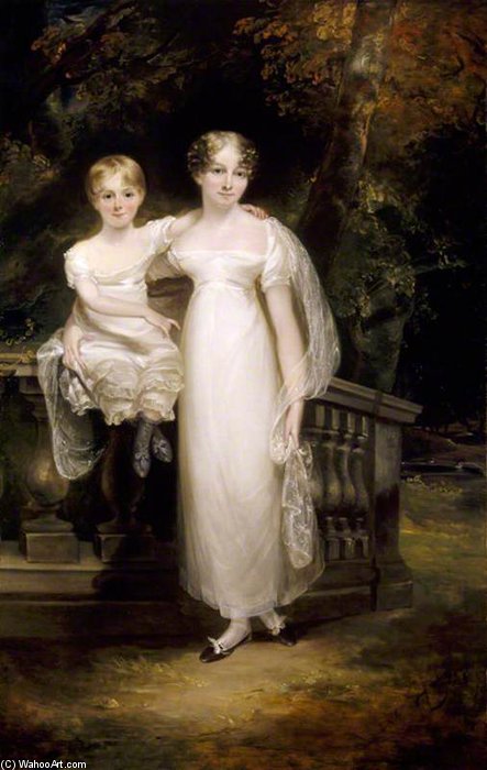 Mrs Trafford With A Young Child — George Philip Reinagle