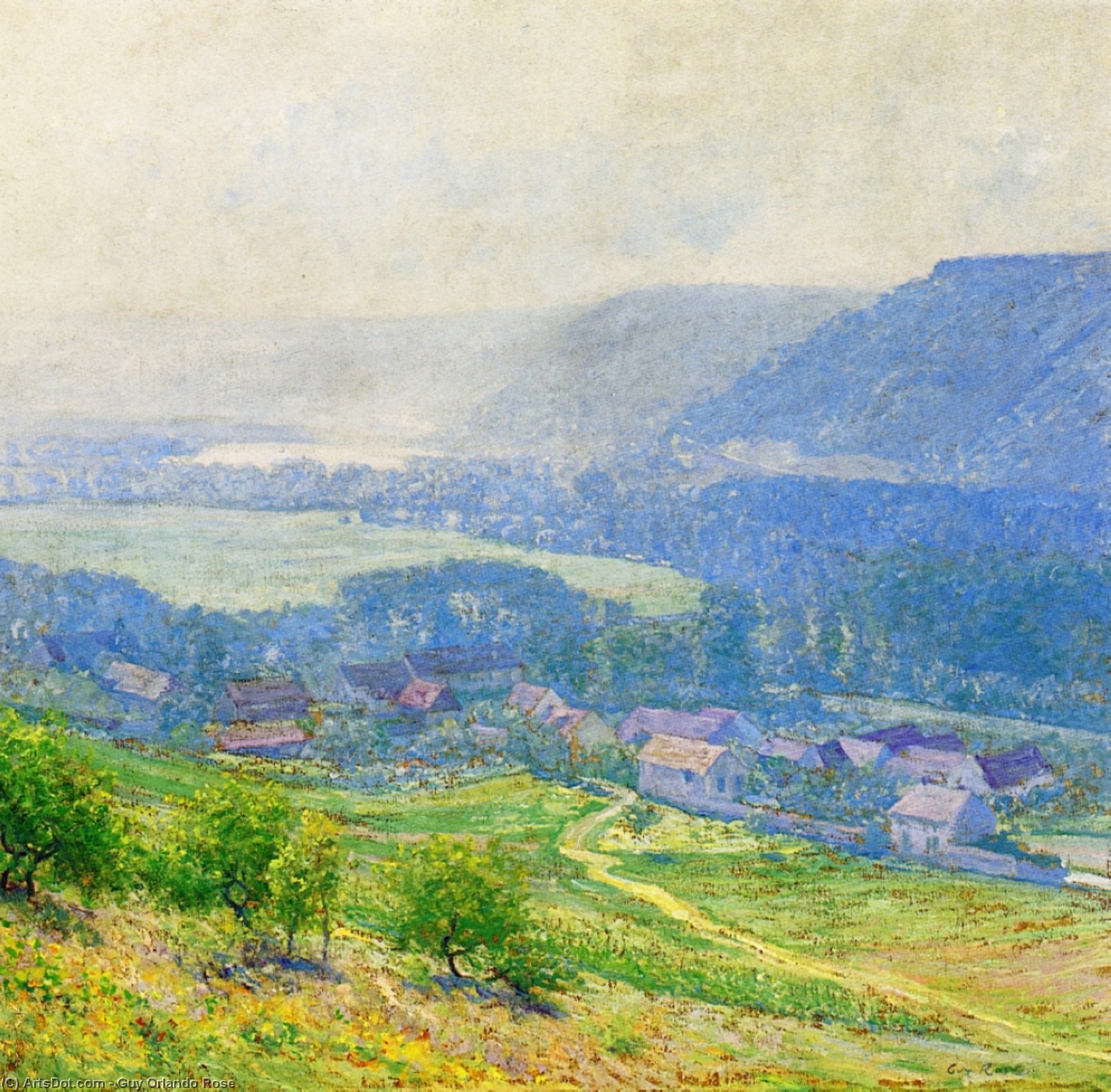 The Saine Valley, Giverny — Guy Orlando Rose