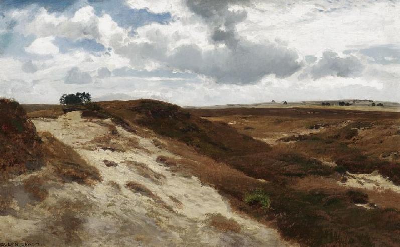 In The Lüneburg Heath (in Der Lüneburger Heide) — Eugen Felix Prosper Bracht