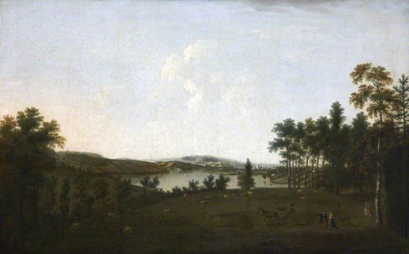Mount Edgcumbe And Plymouth Sound From Saltram — William Tomkins