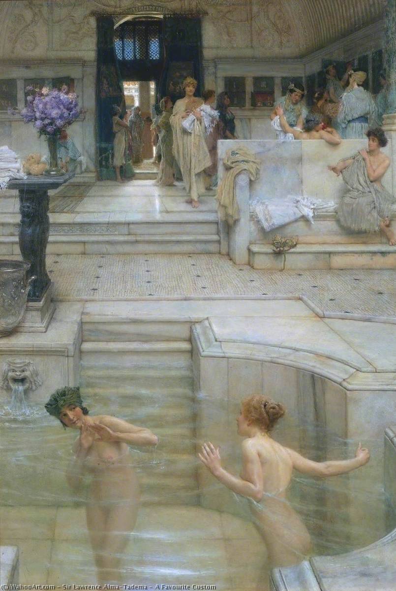 A Favourite Custom — Lourens Alma Tadema