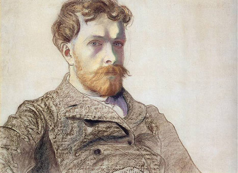 Pastel Self-portrait — Stanislaw Wyspianski
