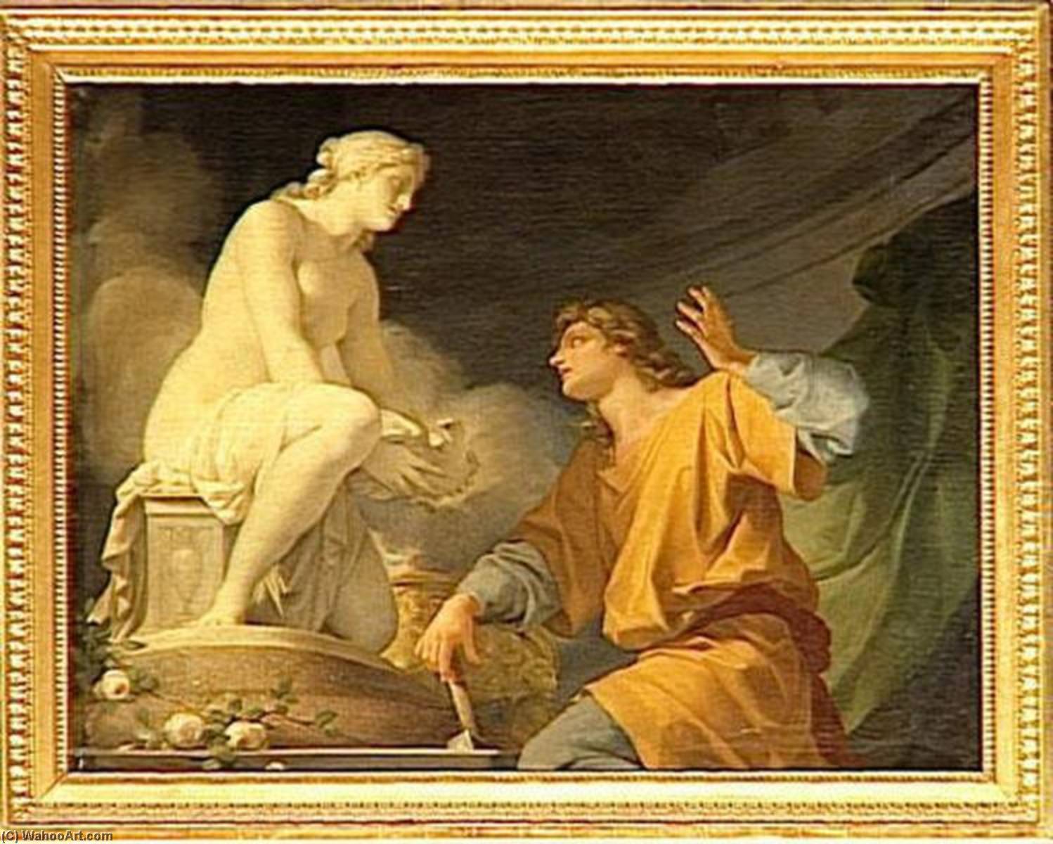 L'origine De La Sculpture, Ou Pygmalion Priant Venus D'animer Sa Statue — Jean Baptiste Baron Regnault