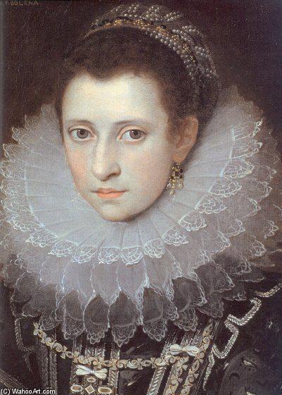 Portrait Of An Italian Lady — Frans The Younger Pourbus