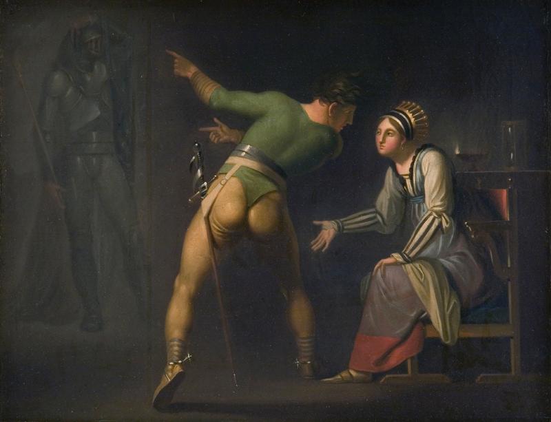 Hamlet And His Mother — Nicolai Abraham Abildgaard