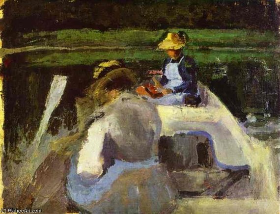 In A Boat — Viktor Borisov-musatov