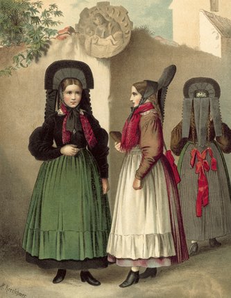 German Costume Wurtemberg Um Rottweil — Albert Kretschmer