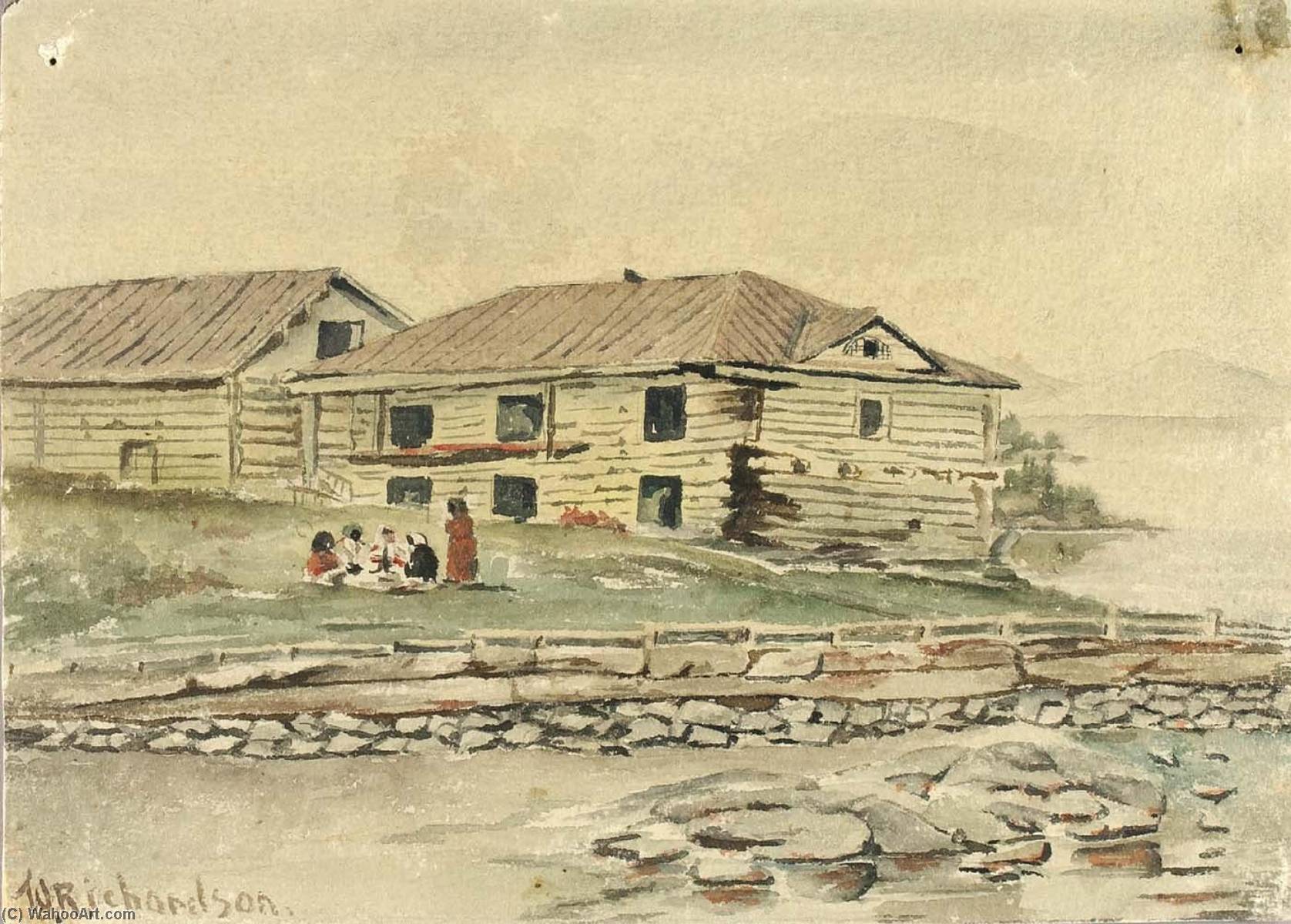Buildings Going To Ruin, Alaska, 1884 — Theodore J. Richardson
