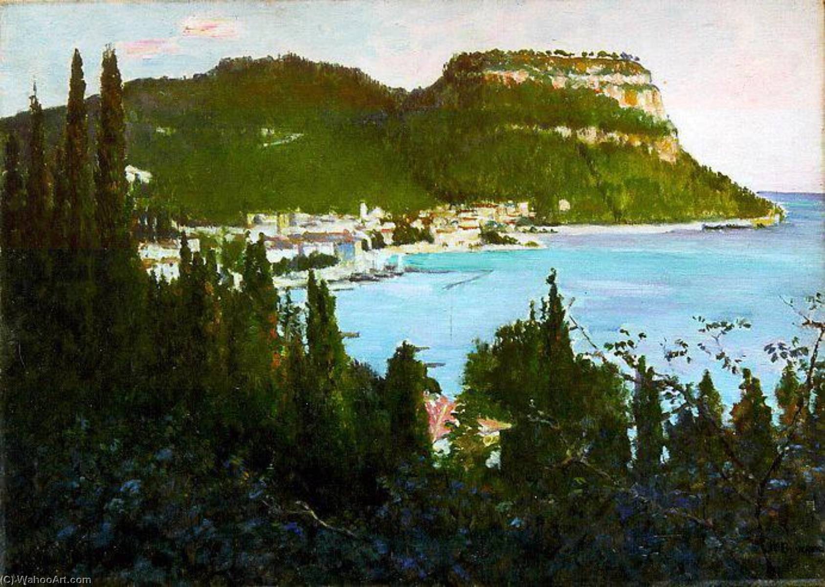Garda Sur Le Lac De Garde (titre Inscrit) — Joseph-félix Bouchor